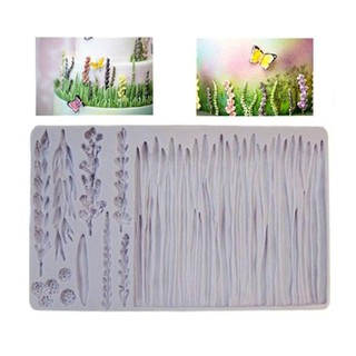 Khuôn silicon 4D ốp viền hoa lavender
