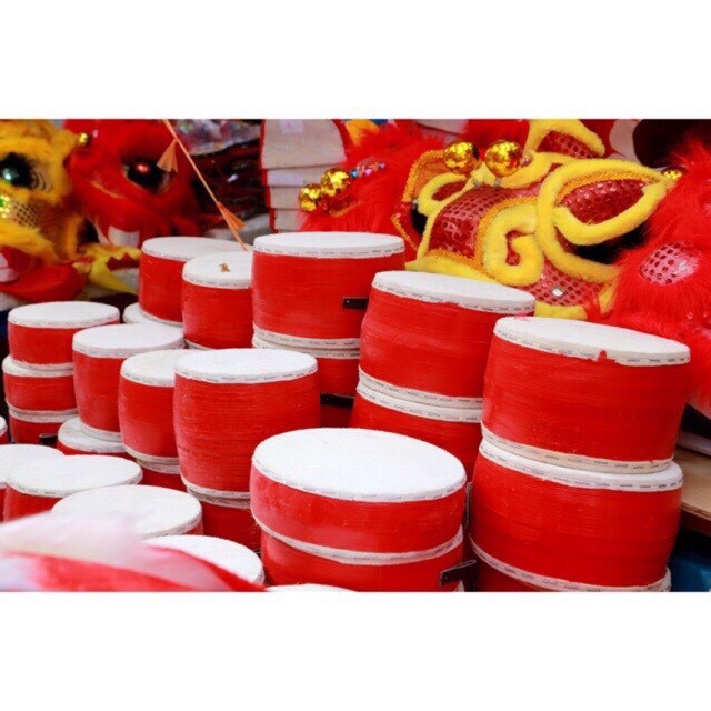 Trống da trung thu truyền thống cho trẻ em đủ kích cỡ size bé 12cm - 14cm - 16cm