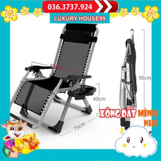 Ghế xếp thư giãn văn phòng , khung thép ống cao cấp l Ghế xếp gấp gọn đa năng, vải lưới thoáng khí, chịu lực 200kg