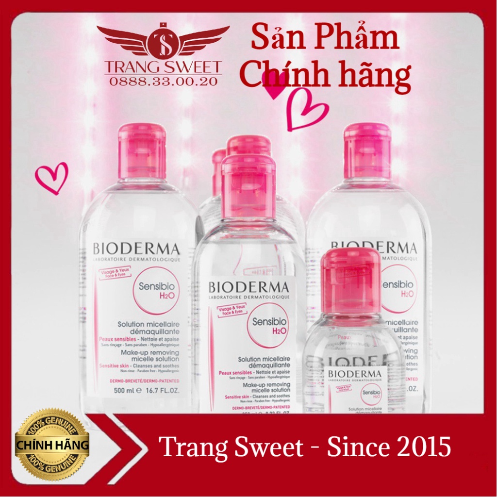 Nước Tẩy Trang Dành Cho Da Nhạy Cảm Bioderma Sensibio H2O Hasaki Sản phẩm chính hãng