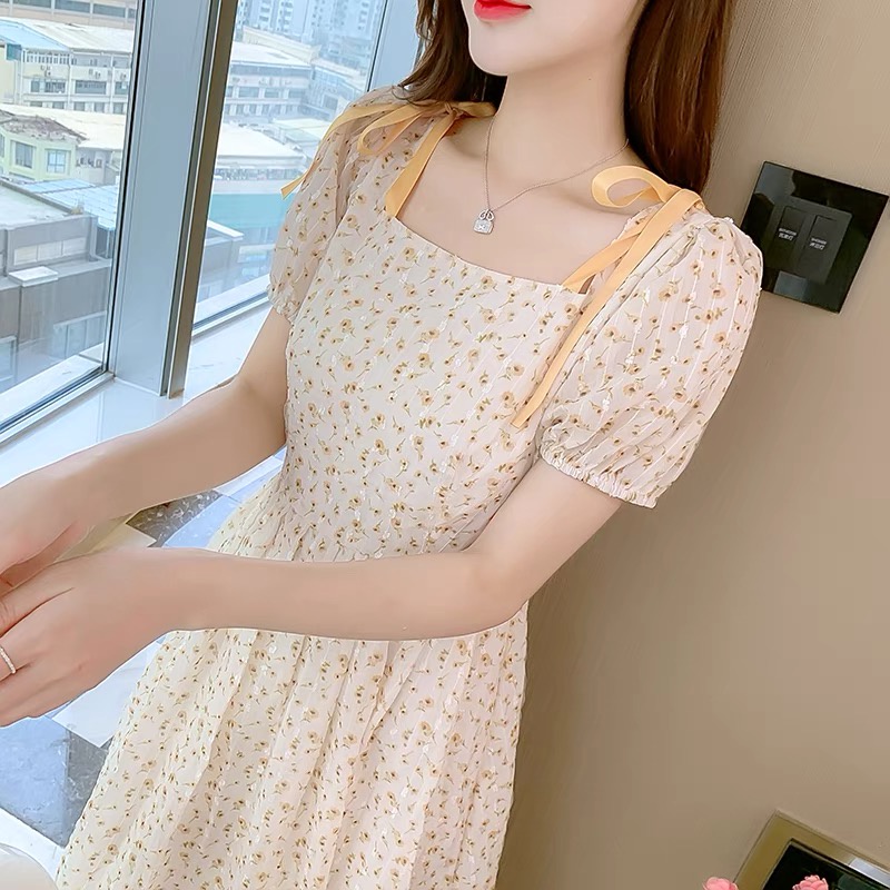 Đầm Voan Hoa Thiết Kế Mới Ngọt Ngào Thời Trang Mùa Hè Dành Cho Nữ