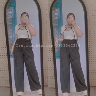 Quần ống rộng lưng thun bigsize