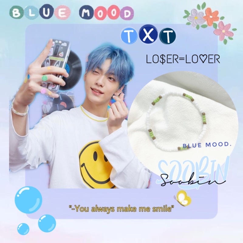 Vòng tay handmade hạt cườm Inspired Soobin TXT