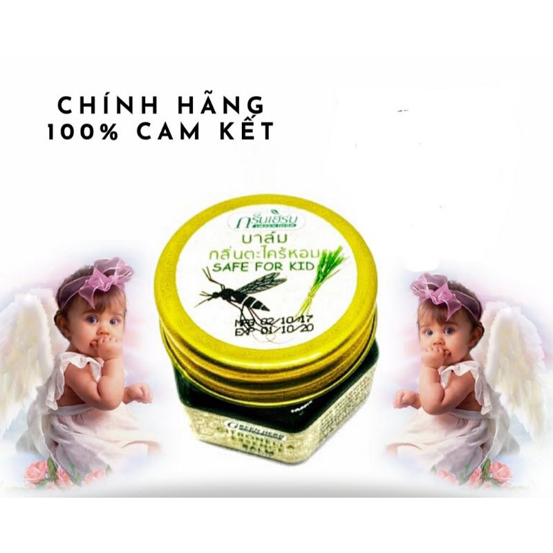 (Hàng chính hãng)Cao Thoa Muỗi Đốt Green Herb Balm thái lan