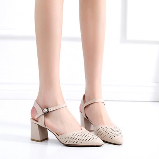 Sandal Cao Gót Nữ Cao 6cm Da Cao Cấp