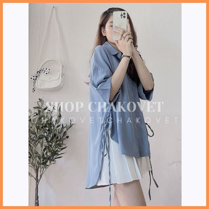 ❤ ANH BIGSIZE -Sơ mi buộc lưng sườn 60-95 KG