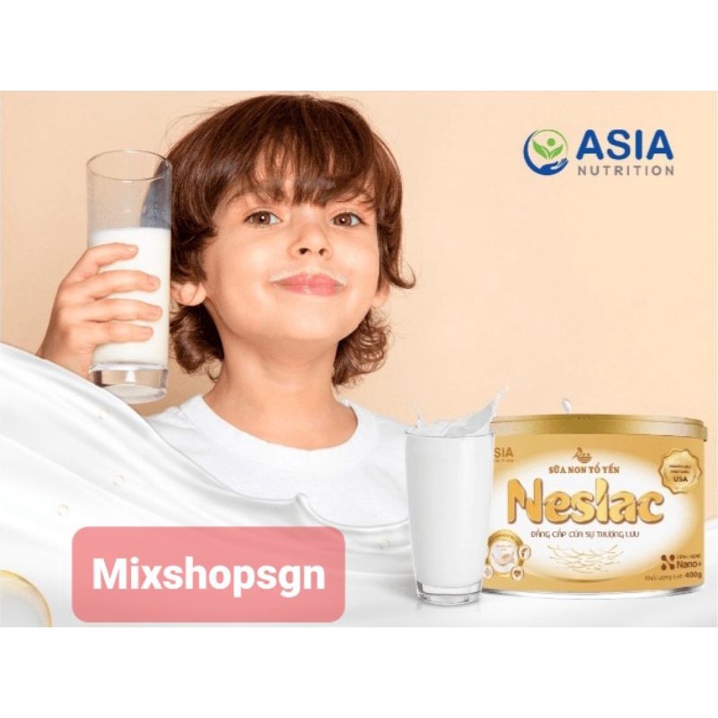 Sữa non tổ yến Neslac tốt cho trẻ nhỏ và người lớn, giàu canxi