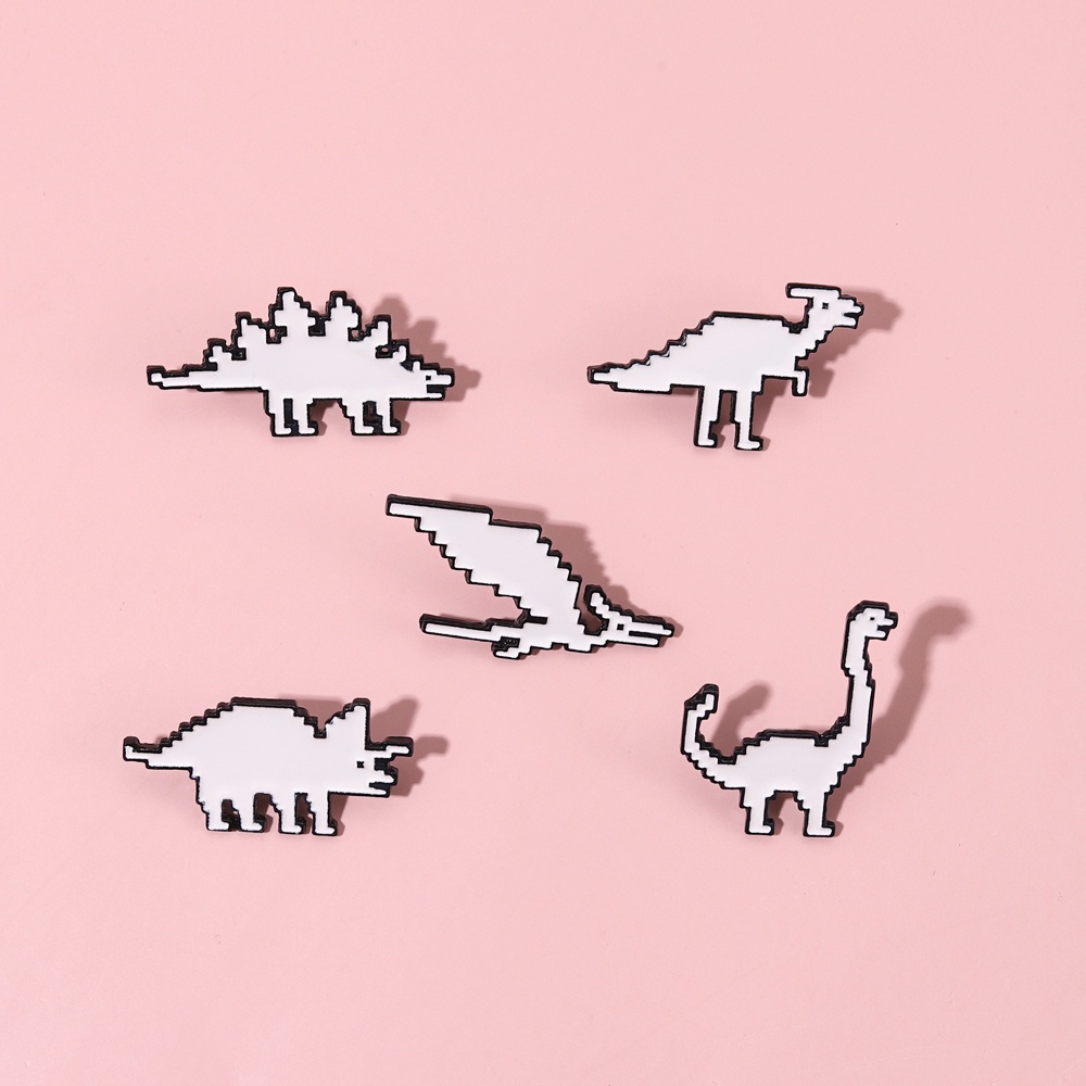 Huy Hiệu Cài Áo Hình Khủng Long Hoạt Hình Đáng Yêu