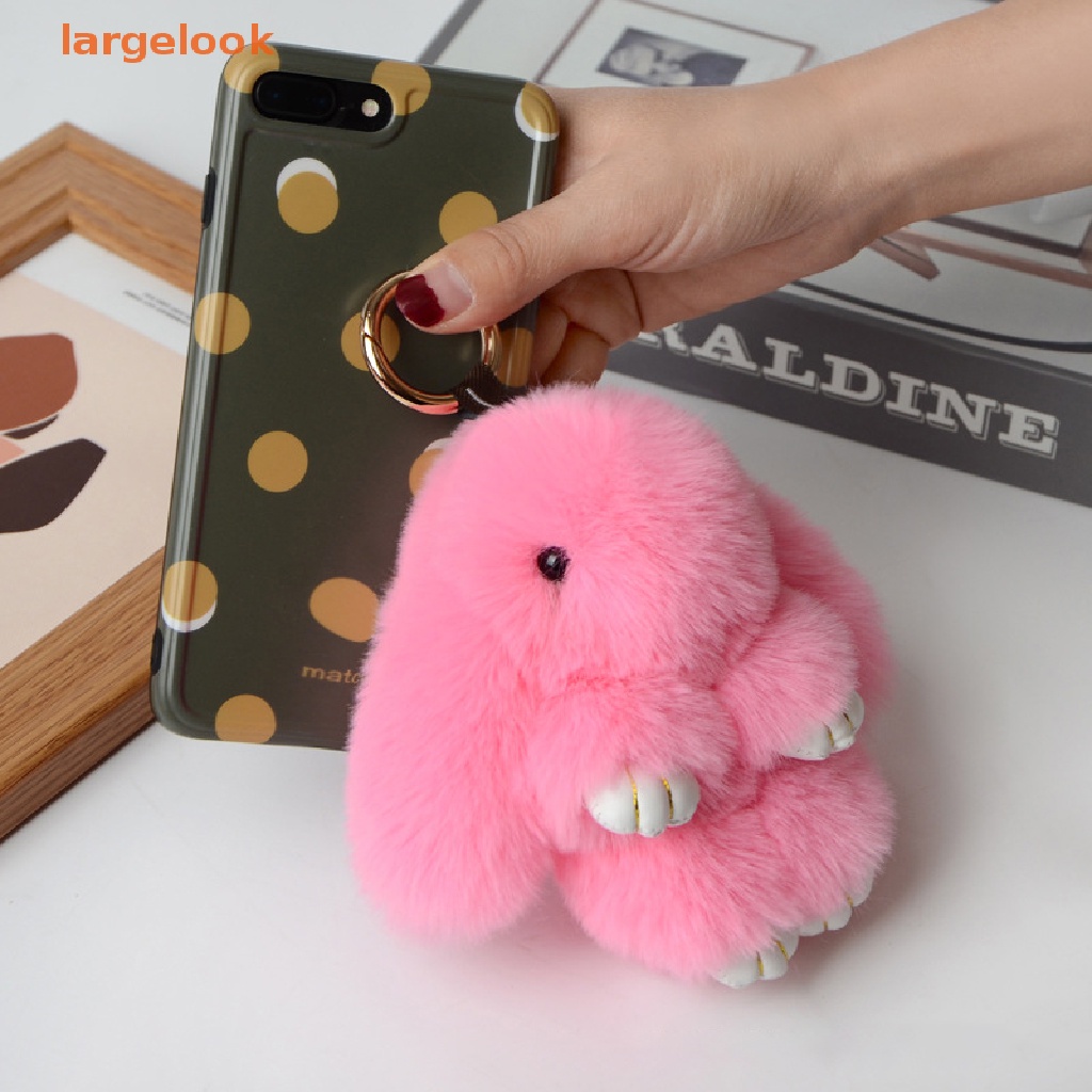 Móc Khóa Thỏ Bông Xù Dễ Thương Đáng Yêu