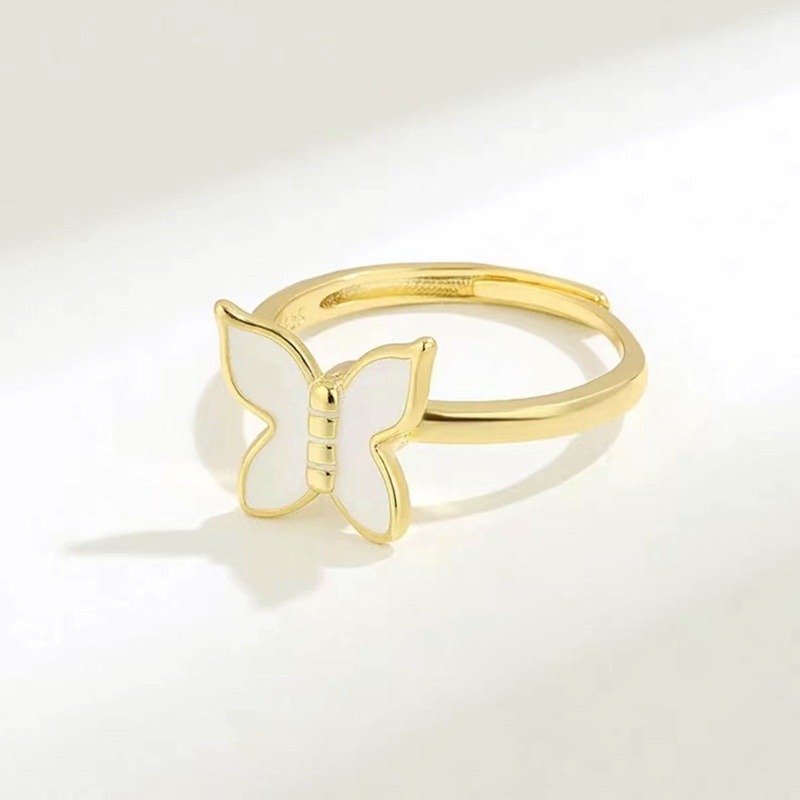Nhẫn Khắc Hình Bướm Có Thể Điều Chỉnh Giảm Căng Thẳng