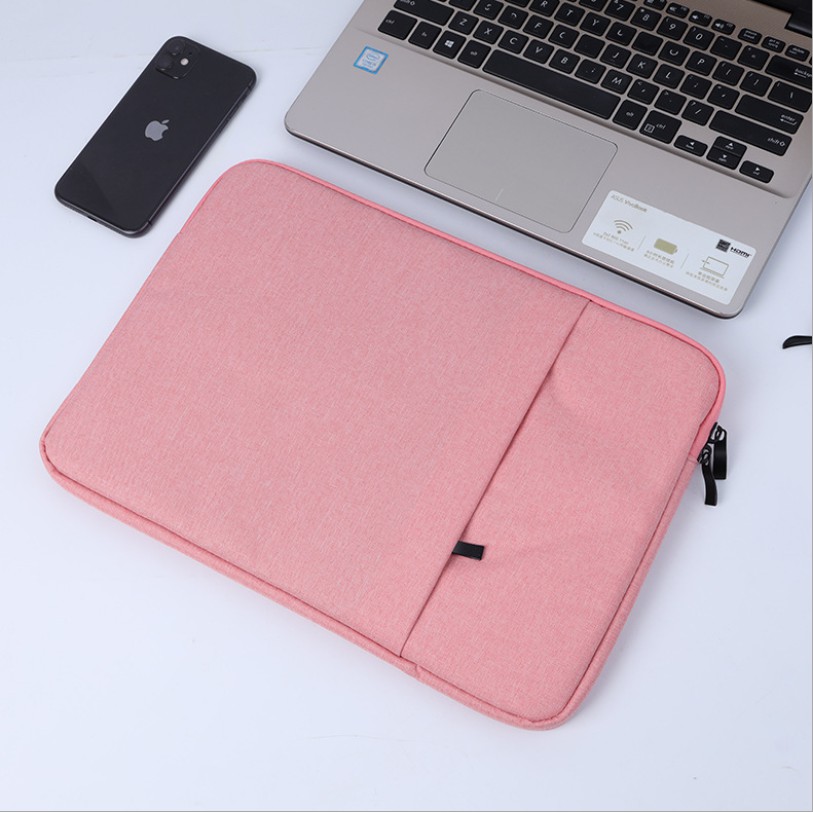 Túi Chống Sốc Laptop Macbook Air Pro Retina Đủ Màu Có Ngăn Phụ , Nhung Mềm Dành cho Laptop Macbook 13'' 14'' 15in 15.6in