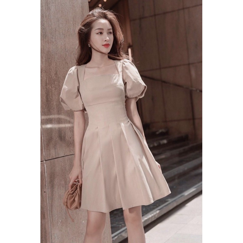 ĐẦM DỰ TIỆC TAY PHỒNG TÙNG XẾP LY - LIKEHER | BigBuy360 - bigbuy360.vn