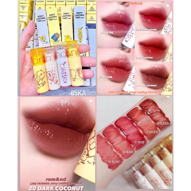 ( Minisize ) Son Romand x Line Friends Juicy Lasting Tint 2G