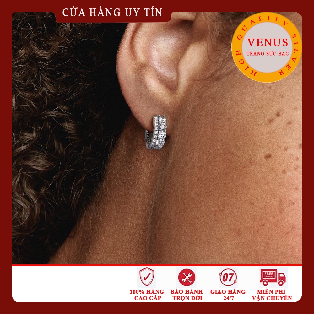 Bông tai bạc cao cấp S925 cao cấp- Mã sản phẩm VENUSB1