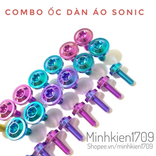 (GR5 XỊN) Combo full ốc Titan Salaya dàn áo Sonic 150