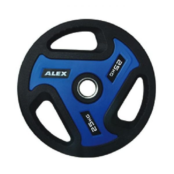 Tạ Đĩa Alex TPU Có Lỗ Bọc Nhựa Cứng (10Kg - 25Kg)