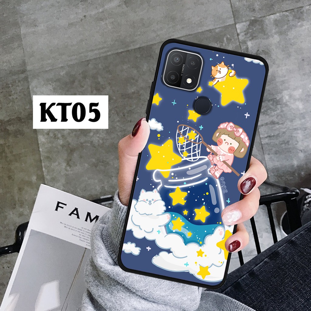 Ốp lưng điện thoại Oppo A15 cho con gái cực cute chống mồ hôi, hạn chế bám bẩn siêu bền