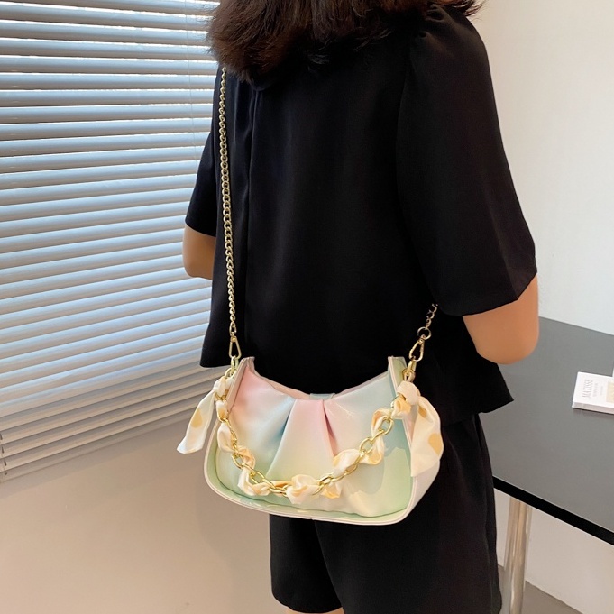 Túi đeo chéoLinh StoreTúi  kẹp nách đeo vai da pu cao cấp phối nhiều màu phong cách hàn quốc