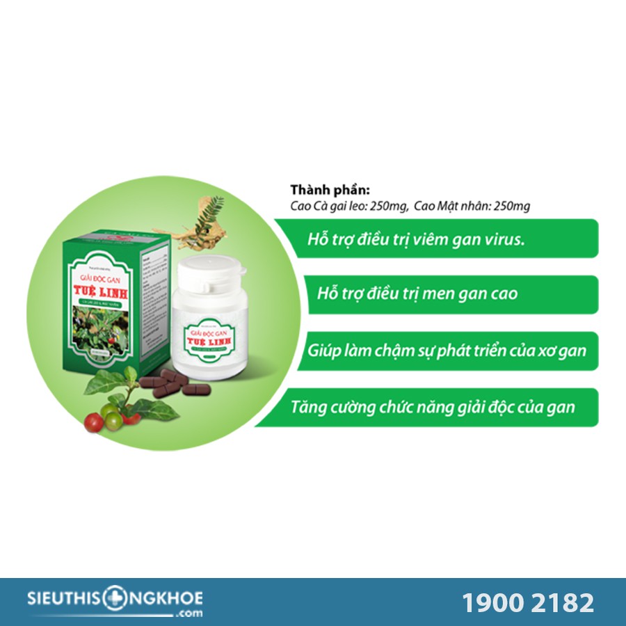 Giải Độc Gan Tuệ Linh 60 Viên | BigBuy360 - bigbuy360.vn