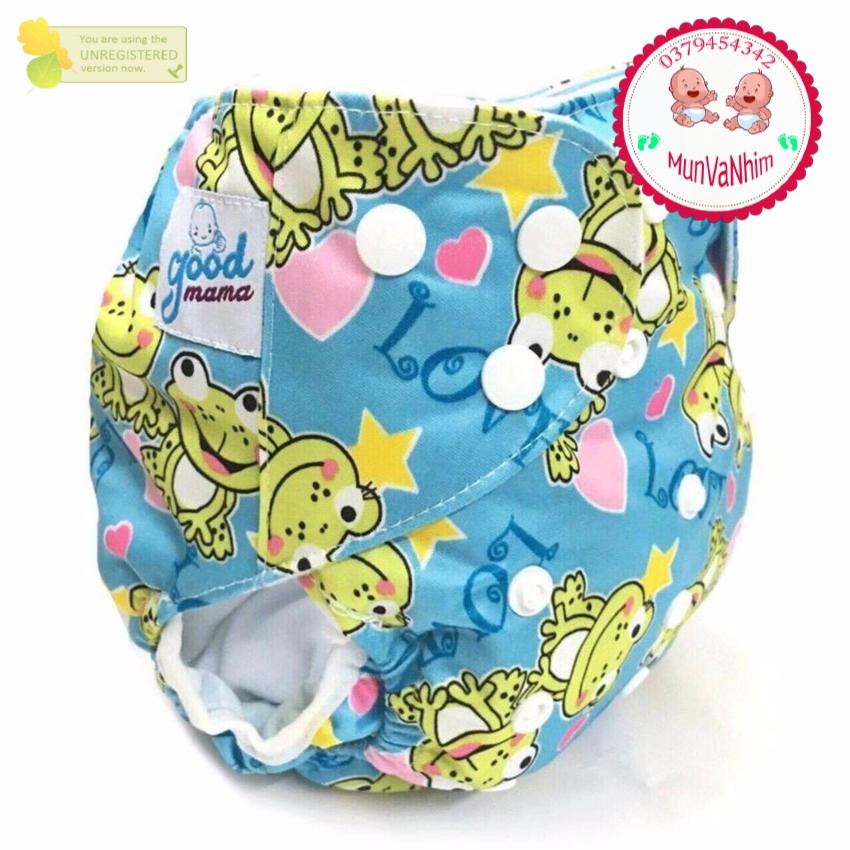 Bỉm vải goodmama đủ bộ VỎ và LÓT size M,L