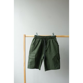 QUẦN SHORT KAKI UNISEX (màu rêu)