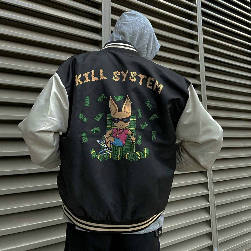 &lt;HOT&gt; Áo khoác dù bomber nam nữ unisex form rộng vải 2 lớp chất xịn, dày dặn, y ảnh phong cách hàn quốc (chotien)