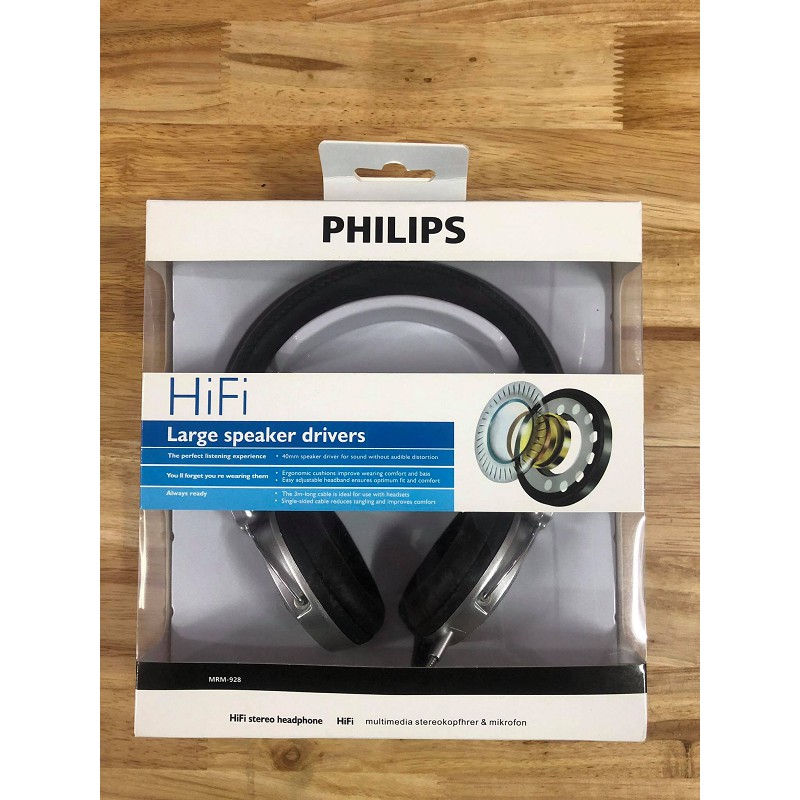 🌟CHÍNH HÃNG, SALE 🌟 TAI NGHE CHỤP TAI PHILIPS HiFi MRM-928 nhập khẩu - HỌC ONLINE - LIVESTREAM - CHƠI GAME - LIỀN DÂY