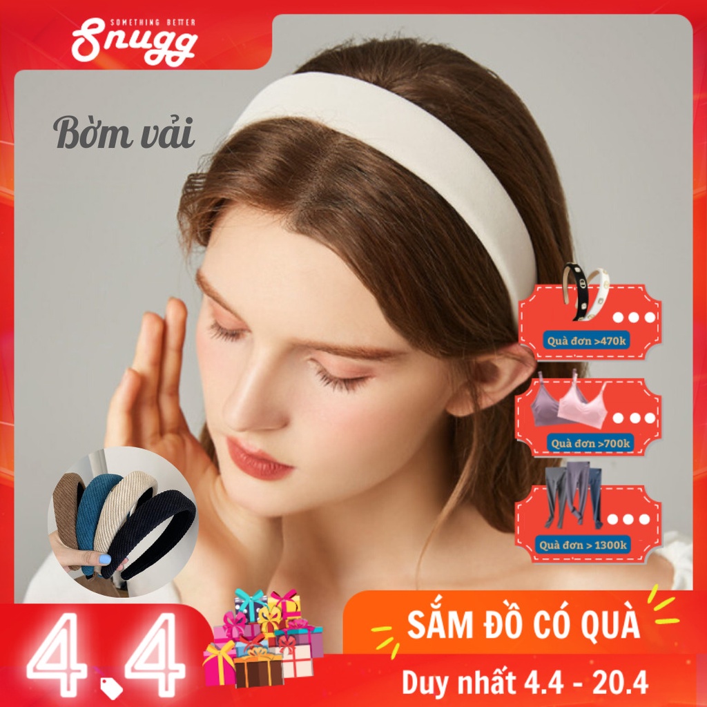 Bờm vải basic- Băng đô cài đầu vải- Xược vải Snugg Việt SNU2107