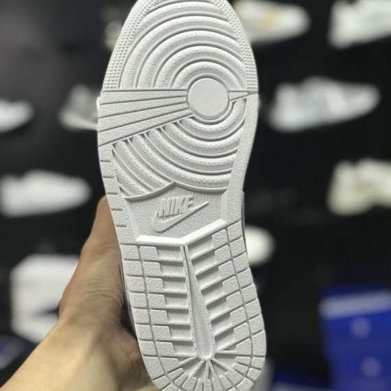 Giày 𝐉𝐨𝐫𝐝𝐚𝐧 1 low paris màu xám gót xanh nam nữ, Giày sneaker JD 1 paris cổ thấp bản đẹp 2021