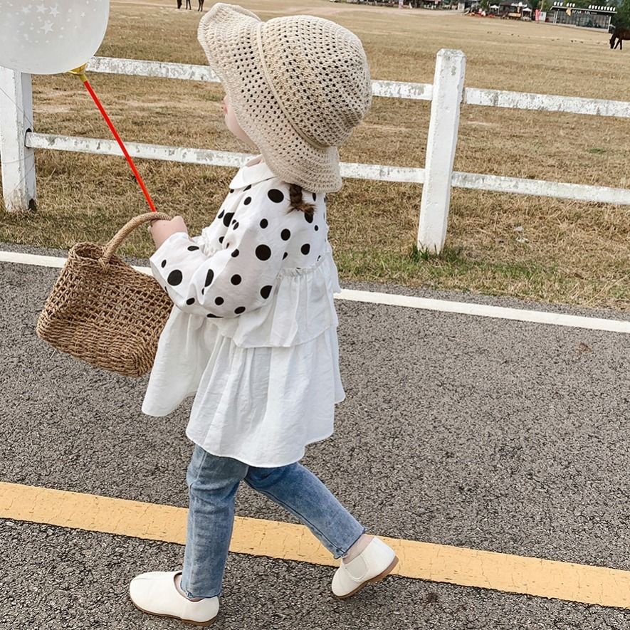Áo Blouse Cô Gái Hàn Quốc Mới Cơ Bản Học Viện