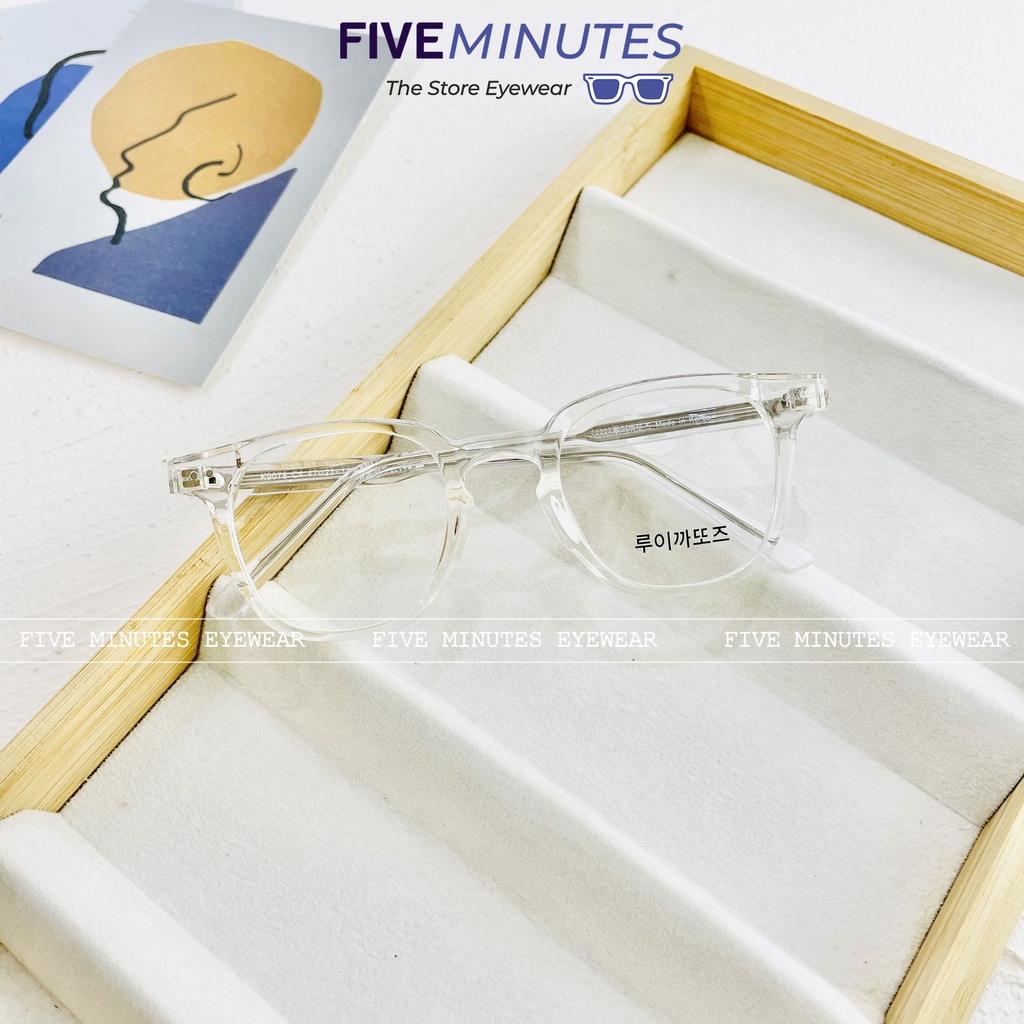 Gọng kính nam nữ, nhựa Acetate lõi kim loại chắc chắn 9078 Siêu hot - Kính Mắt Five Minutes