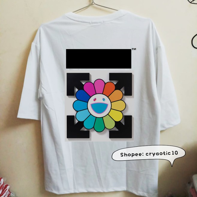 [Mã FAMAYWA2 giảm 10K đơn 50K] [CÓ SIZE] Áo tay lửng hoa cầu vồng hoa 7 màu Rainbow Flower KaiKai Kiki unisex