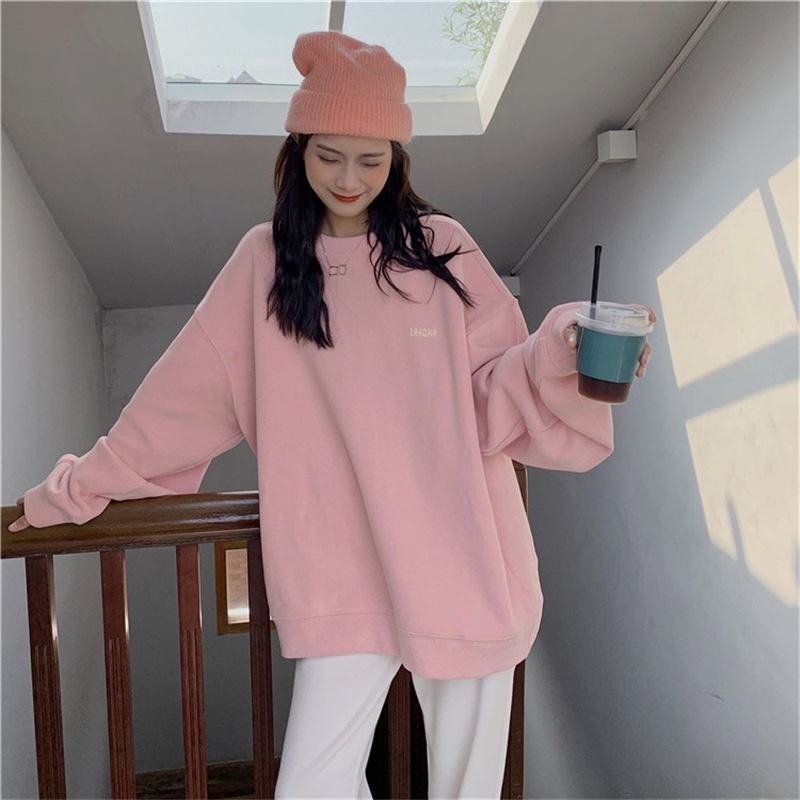 Áo Hoodie Không Tay Dáng Rộng Thời Trang Xuân Thu Phong Cách Hàn Quốc Cho Nữ