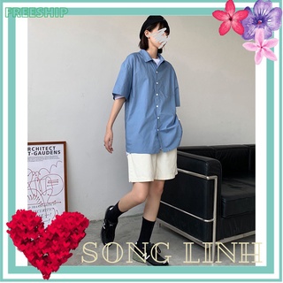 (CÓ SẴN) Áo SƠ MI Nelly - Heybig : Mẫu SƠ MI XANH