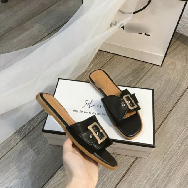 DÉP LÊ QUAI NGANG KHUY CHỮ D_Diiiooooo 2 Màu
