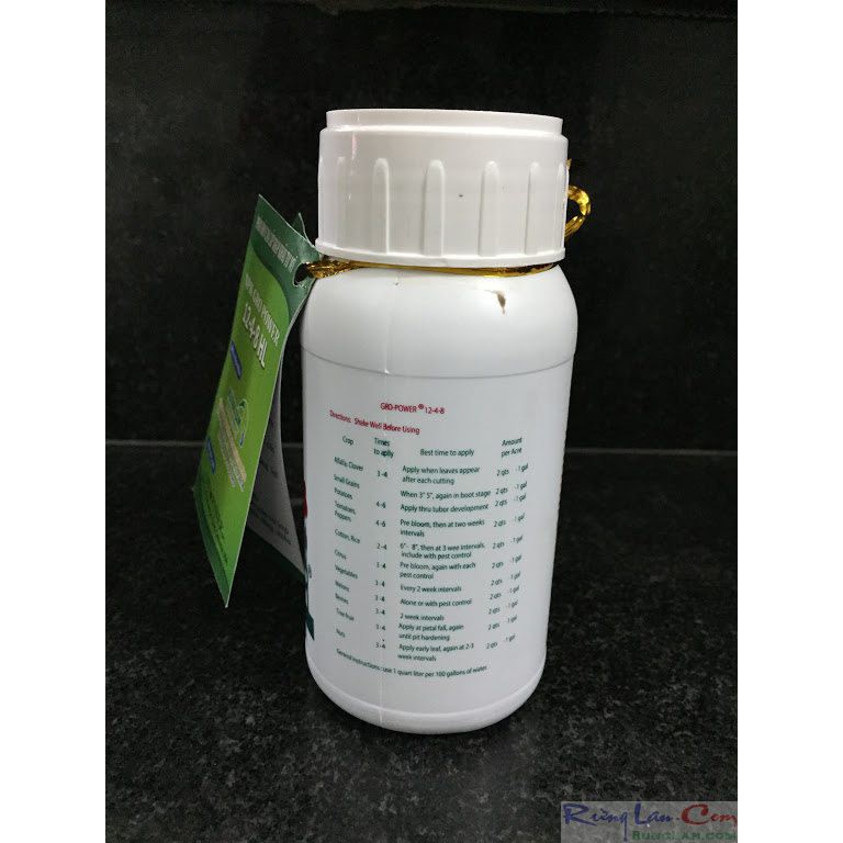 Gro power 12-4-8 phân bón lá NPK nhập khẩu usa.