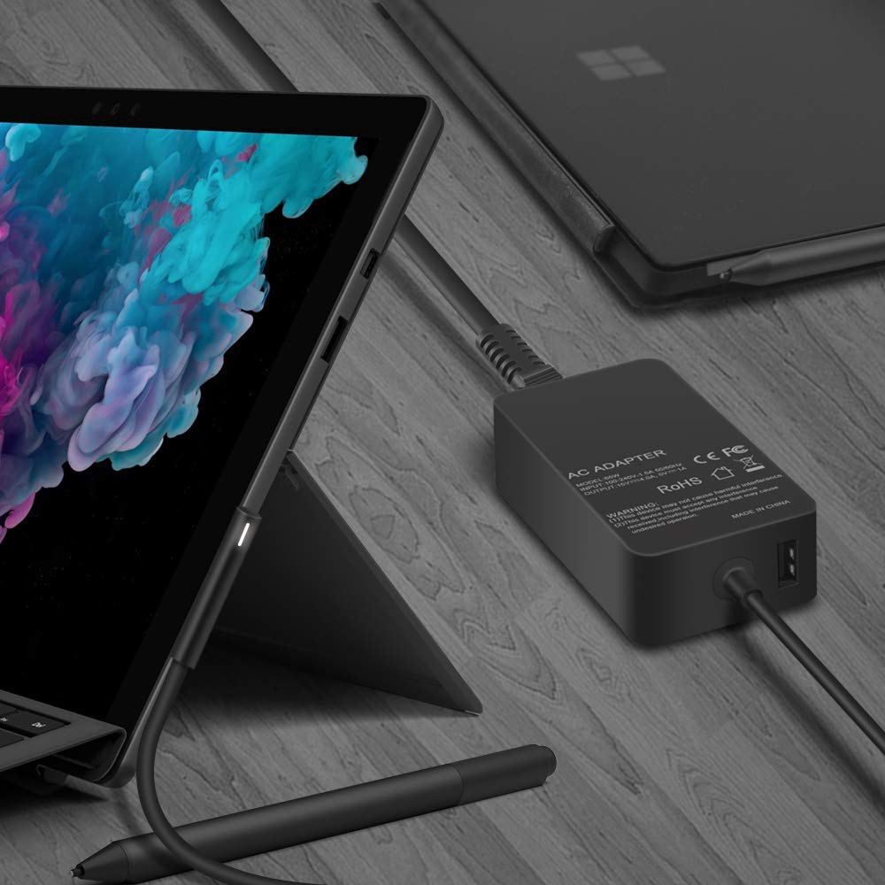 Bộ sạc Microsoft Surface Pro, Bộ đổi nguồn Surface 48W 12V 3.58A cho Microsoft Surface RT, Surface Pro 1 Surface Pro 2