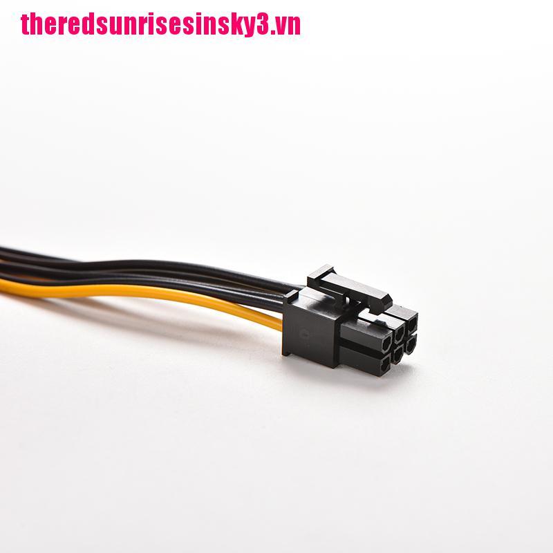 Dây Cáp Chuyển Đổi Nguồn Sata 15 Pin Sang 6 Pin Pci-E Dài 20cm