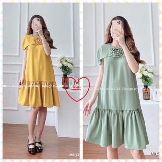 [GIÁ BÁN TƯƠNG TÁC] Váy đầm bầu công sở ĐUÔI CÁ dáng suông MAMADRESS chất lụa Hàn FREESIZE cho mẹ bầu hè