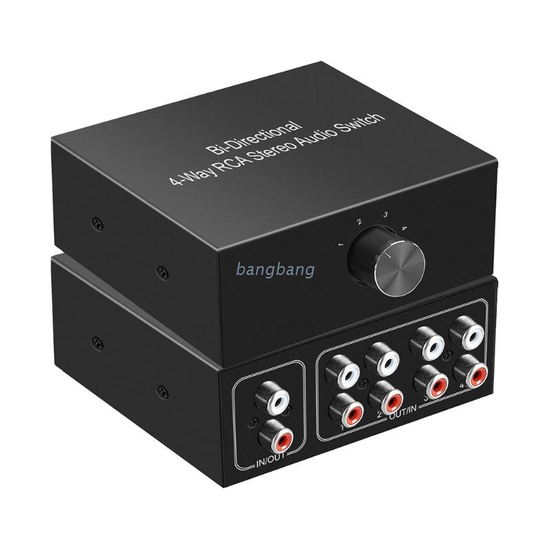Bộ chia cổng âm thanh RCA bằng kim loại