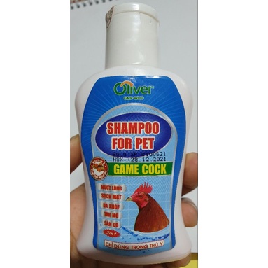 SHAMPOO FOR PET xà bông tắm gà đá 100ml mượt lông, sạch mạt, da khỏe