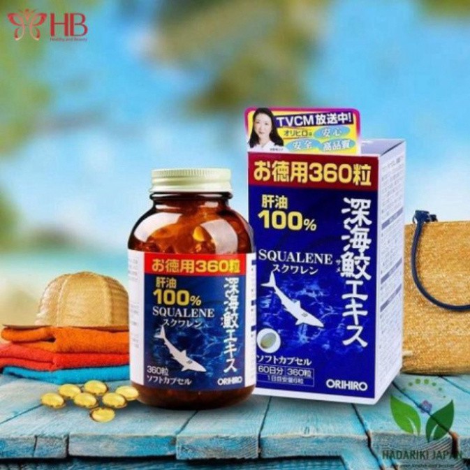 XẢ HÊT TOAN BỘ Viên Uống Sụn Vi Cá Mập Orihiro Squalene 360 viên Nhật Bản XẢ HÊT TOAN BỘ