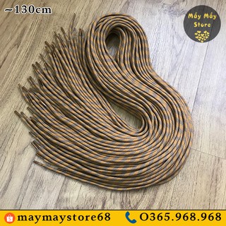 Dây giày tròn màu cam vằn xám ~1m3