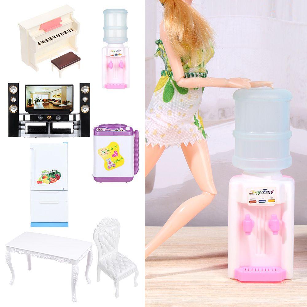 BEBETTERM Bộ Bàn Ghế Nội Thất Xinh Xắn Cho Nhà Búp Bê