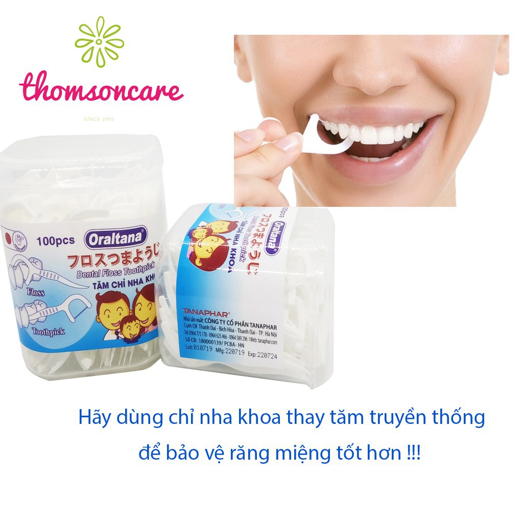 Tăm chỉ nha khoa Oraltana - Lọ 100 que - tăm kẽ răng Oral Tana, xỉa răng, chăm sóc răng lợi tiêu chuẩn xuất Nhật 21