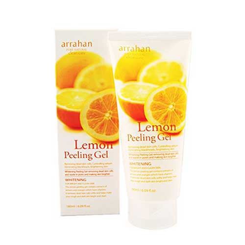 Tẩy Tế Bào Chết Arrahan 💖FREESHIP💖 Lemon Peeling Gel Chiết Xuất Từ Trái Chanh Thiên Nhiên Chính Hãng Hàn Quốc 180ml