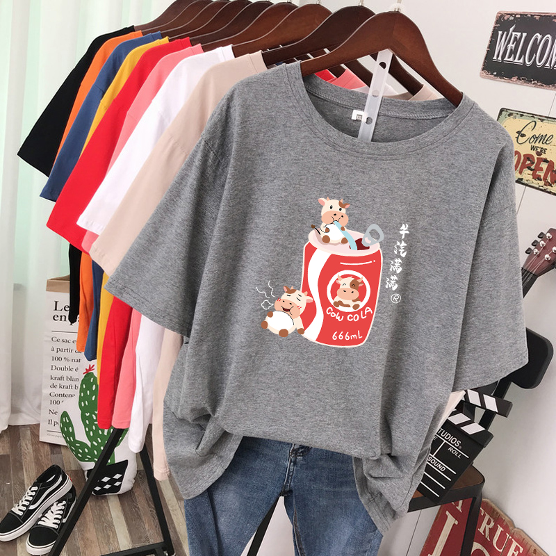 NRVP Áo Thun Cổ Tròn Ngắn Tay Thời Trang Hè 2021 Cho Nữ