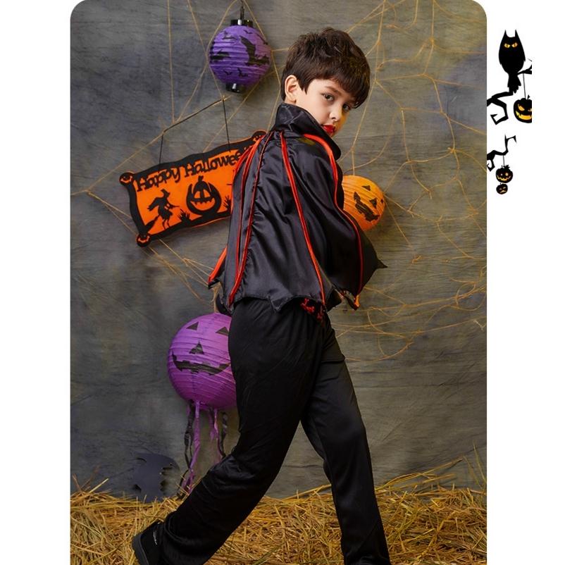 Đầm Hóa Trang Công Chúa Ma Cà Rồng Có Áo Choàng Cho Bé Gái 100-170