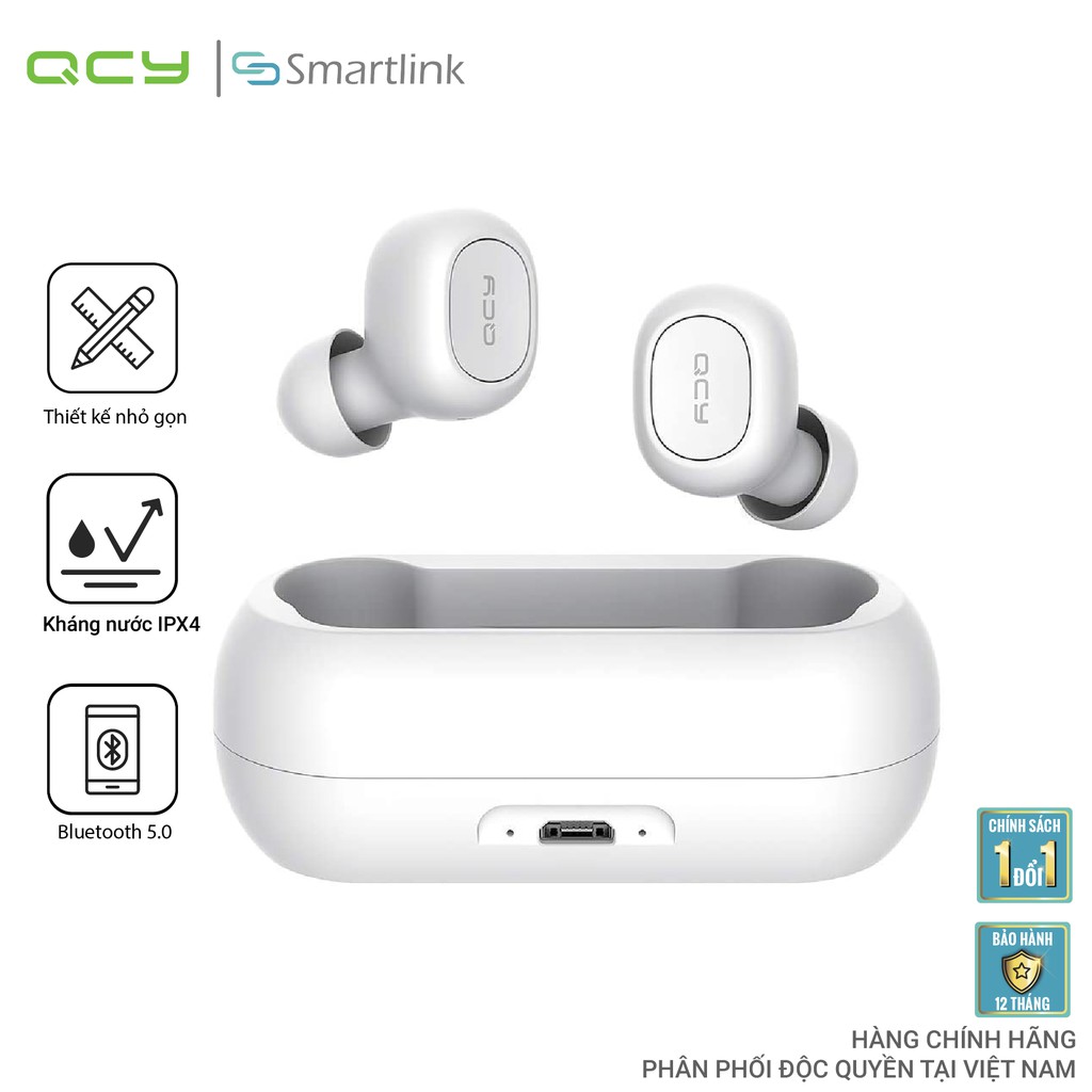 Tai Nghe Không Dây Kết Nối Bluetooth Xiaomi QCY T1C - Hàng Chính Hãng - Bảo Hành 12 tháng