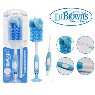Cọ rửa bình sữa siêu mềm Dr Brown's Deluxe(cọ lớn và cọ van khí)